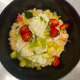 Rizoto / arborio / s ratatouille zeleninou, trhanou mozzarellou  a cherry paradajkami